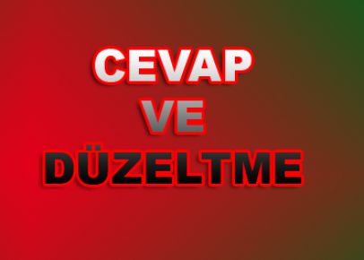 cevap ve düzeltme