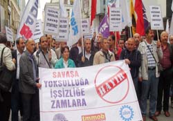 İşsizliğe, yoksulluğa, savaşa son yürüyüşü