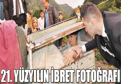 Gelin ve damatın tehlikeli yolculuğu