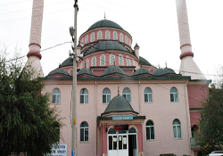Yeşil cami pembe oldu cemaat patladı!