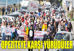 OBEZİTEYE KARŞI YÜRÜDÜLER