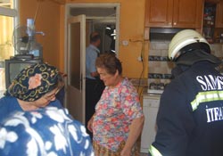 Apartmanda yangın paniği