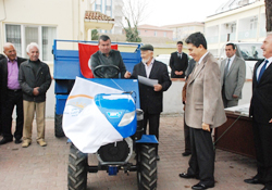 Makina ve ekipmanlar törenle teslim edildi
