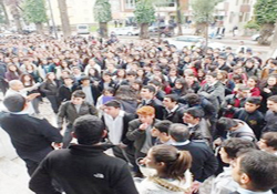 Öğrencilerden kalorifer eylemi