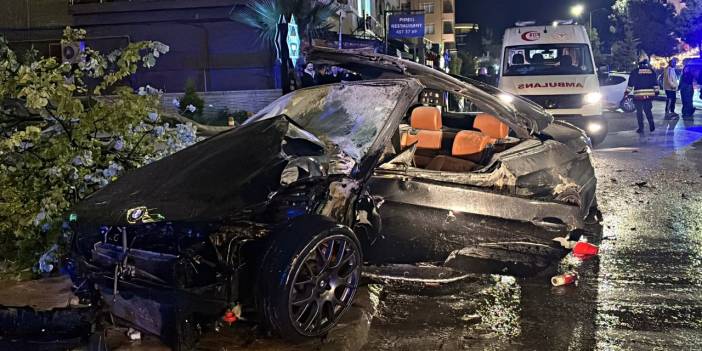 Park halindeki bir araca çarparak kontrolden çıktı