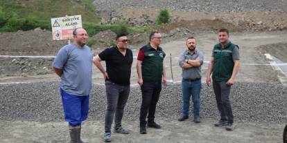 Salıpazarı Barajı İnşaatında incelemelerde bulundu