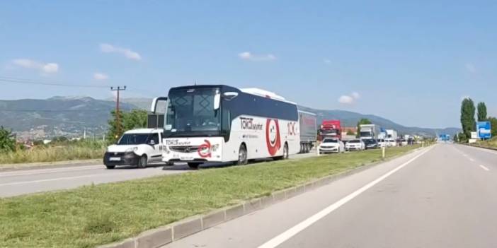 İstanbul-Samsun yolunda yoğun trafik