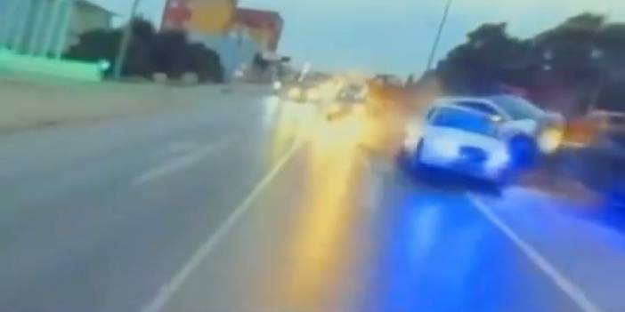 Samsun’da düğün konvoyundaki kaza kamerada