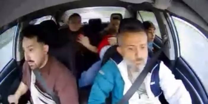 Taksici manevrası ile kazayı önledi