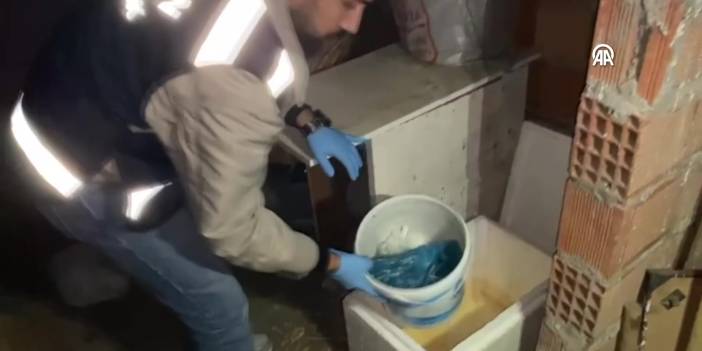 Samsun'da bir binanın çatı katında uyuşturucu ele geçirildi