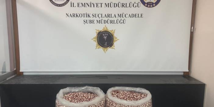 Samsun'da 129 bin 500 sentetik ecza hapı ele geçirildi