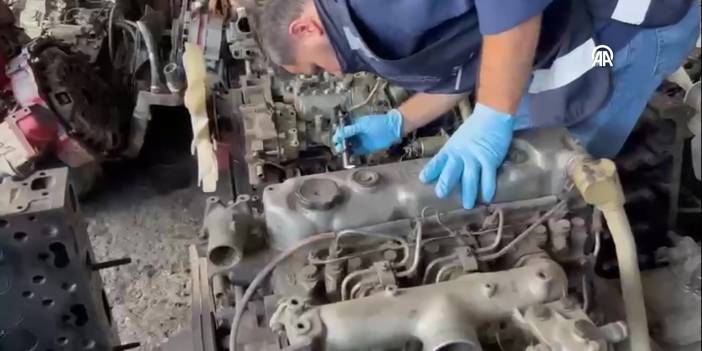 Samsun'da kaçak otomobil motorlarına el konuldu